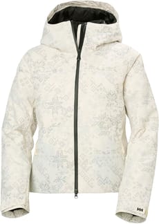W Nora Short Puffy Jacket Cream New Nordic Aop