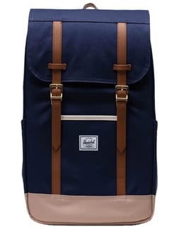 Herschel Retreat Backpack Peacoat Light Taupe Whitecap Gray