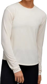 W Hoka Essential Long Sleeve Tee Eggnog