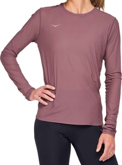 W Airolite Run Long Sleeve Smokey Quartz