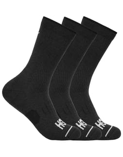 U Crew Run Sock 3-Pack Black / Black / Black