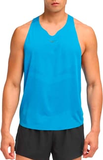 M Race Day Singlet Hoka Blue