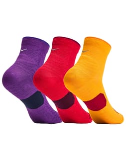 U Quarter Run Sock 3-Pack Egg Yolk / Cerise / Virtual Violet