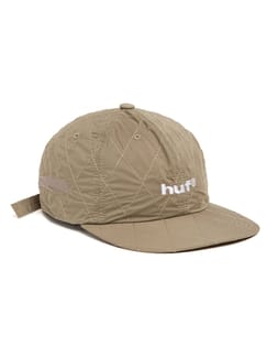 Cap Lightining Quilted 6 Panel Hat Tan