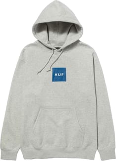 Sweat Huf Set Box Hood Heather Grey