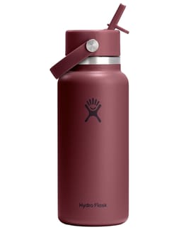 32 Oz Wide Flex Straw Cap Burgundy
