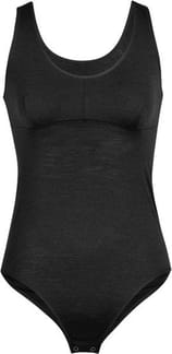 W Merino Queens Tank Bodysuit Black