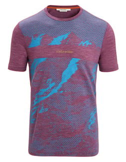 M Sphere II SS Tee Trail Go Berry Hthr