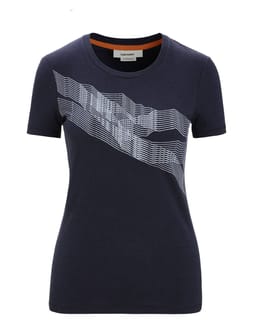 W Merino Central Classic SS Tee St Anton Midnight Navy
