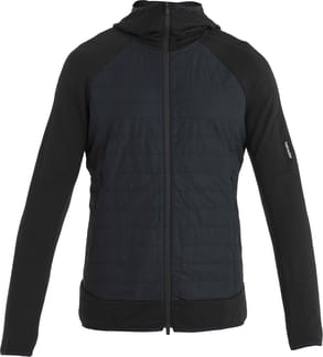 M Merino Quantum Hybrid LS Zip Hoodie Black