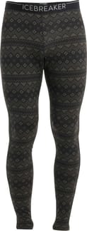 M Merino 200 Oasis Leggings First Snow Black/Loden/Aop