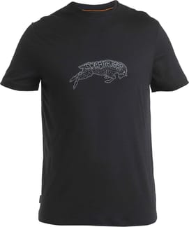 Men Merino 150 Tech Lite III SS Tee Icebreaker Ewe Bound Black