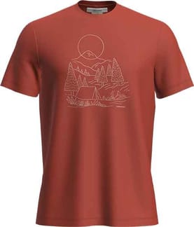 Men Merino 150 Tech Lite III SS Tee Sunset Camp Molten