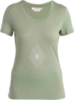 Women Merino 150 Tech Lite III SS Scoop Tee Light Forms Lichen