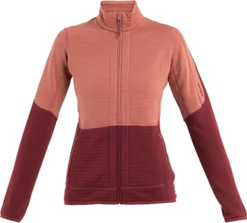 W Merino 400 RealFleece Descender LS Z Cedar Wood/Port/Cb