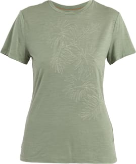 W Merino 150 Tech Lite SS T Winter Flo Lichen