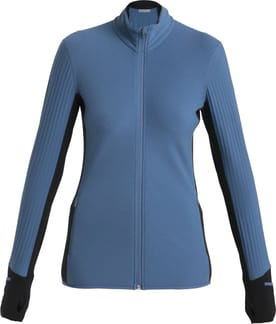 W Merino Descender LS Zip Dawn/Black/Cb