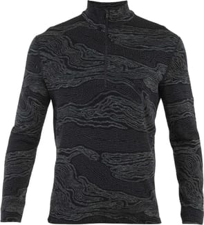 M Merino 260 Vertex LS Half Z Snow Guide Black/Galaxy/J