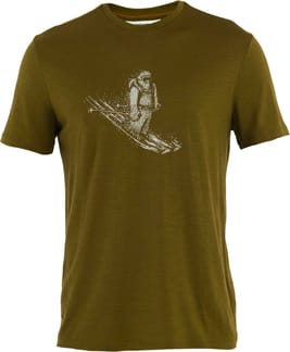 M Merino 150 Tech Lite SS T Skiing Yeti Algae