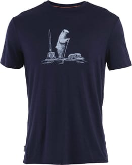 M Merino 150 Tech Lite SS T Pol Paddle Midnight Navy