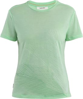 W Merino Core SS Tee Plume Glass