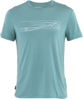 M Merino Core SS Tee Ski Stripes Cloud Ray