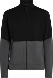 M Merino 400 RealFleece Descender LS Zip Black/Obsidian/Cb