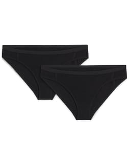 W Merino 150 Siren Bikini 2 Pack Black