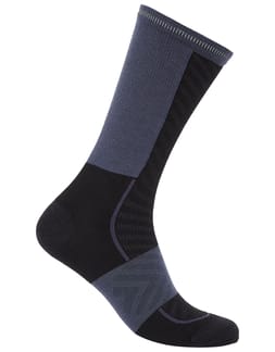 M Merino Blend Run+ Ultralight Crew Black/Graphite