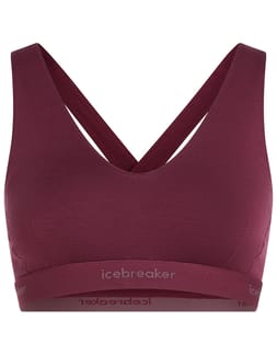 W Merino Blend 125 Cool-Lite™ Sprite Racerback Bra Dk Berry