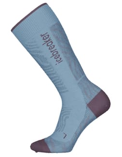 W Merino Blend Ski+ Medium OTC Mountain Contour Zinc Blue Grey Plum