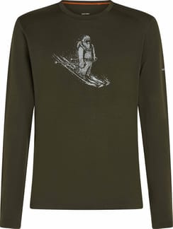 M Merino 200 Oasis LS Crewe Skiing Yeti Dk Loden