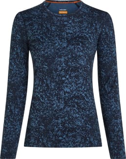 W Merino 200 Oasis LS Crewe Moss Bloom AOP Midnight Navy Dawn Aop