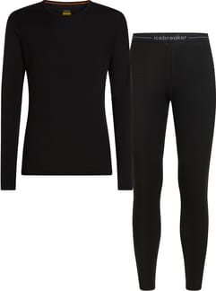 M Merino 175 Everyday LS Crewe and Leggings Set Black