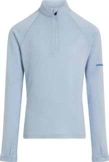 K Merino 260 Oasis LS Half Zip Zinc Blue