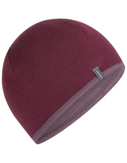 U Merino 200 Oasis Reversible Beanie Dk Berry Grey Plum