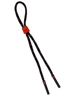 Cordon Stopper 5,5mm Noir / Rouge