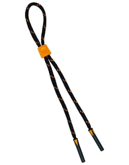 Cordon Stopper 5,5mm Noir / Orange