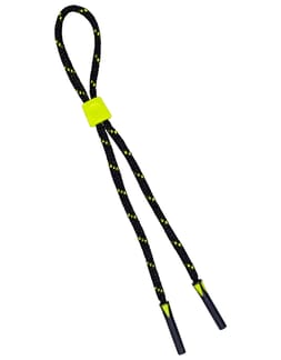 Cordon Stopper 5,5mm Noir / Vert