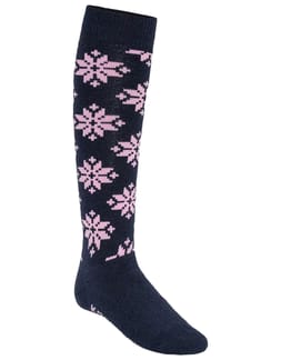 Rose Wool Ski Socks Dark Blue