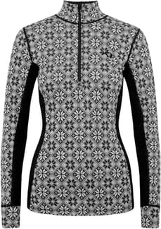 Rose Half Zip Baselayer Top Black