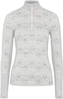 Anna Half Zip Light Grey Melange