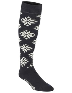 Rose Wool Ski Socks Black