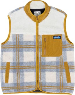 Ozette Sherpa Fleece Vest W Horizon Plaid