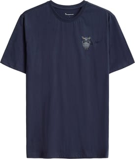 Single Jersey Small Chest Print T-Shirt Night Sky
