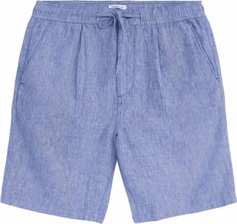 Fig Loose Linen Shorts Moonlight Blue