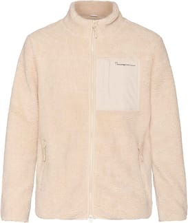 Teddy Fleece Zip Sweat Ivory
