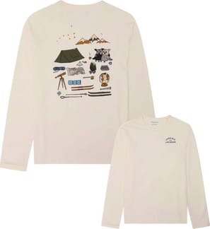 Organic Cotton Long Sleeved T-Shirt Egret