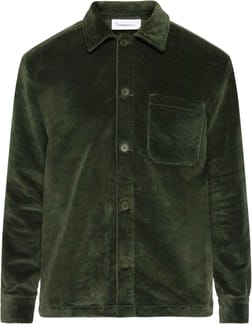 Organic Cotton Corduroy Overshirt Forrest Night