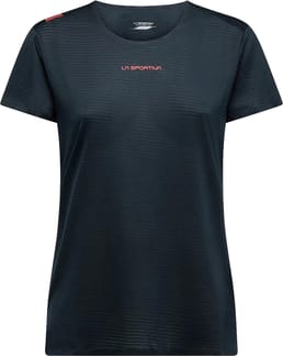 Pure T-shirt W Black/Hibiscus